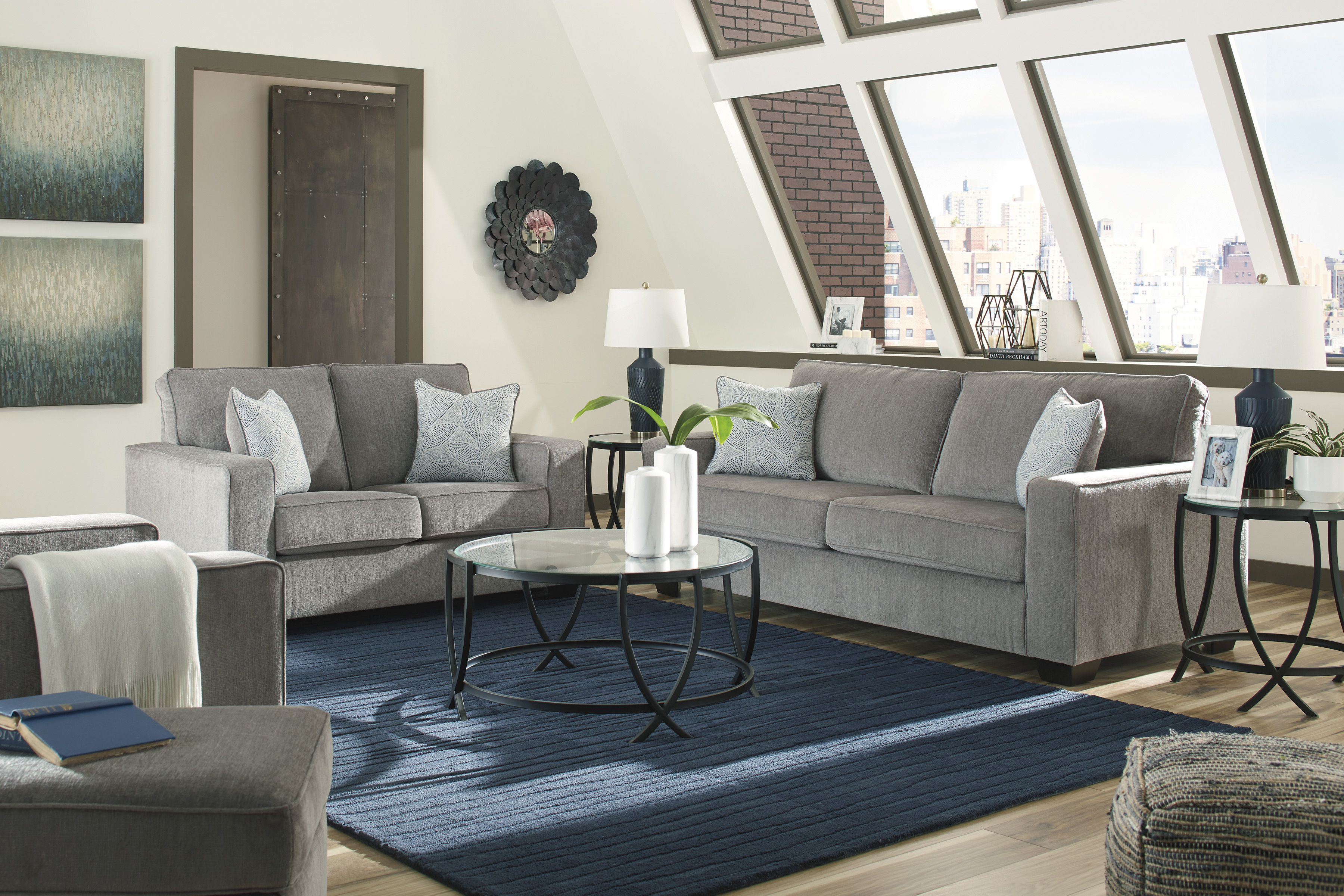 Sofa and loveseat set at Superior Rent To Own.